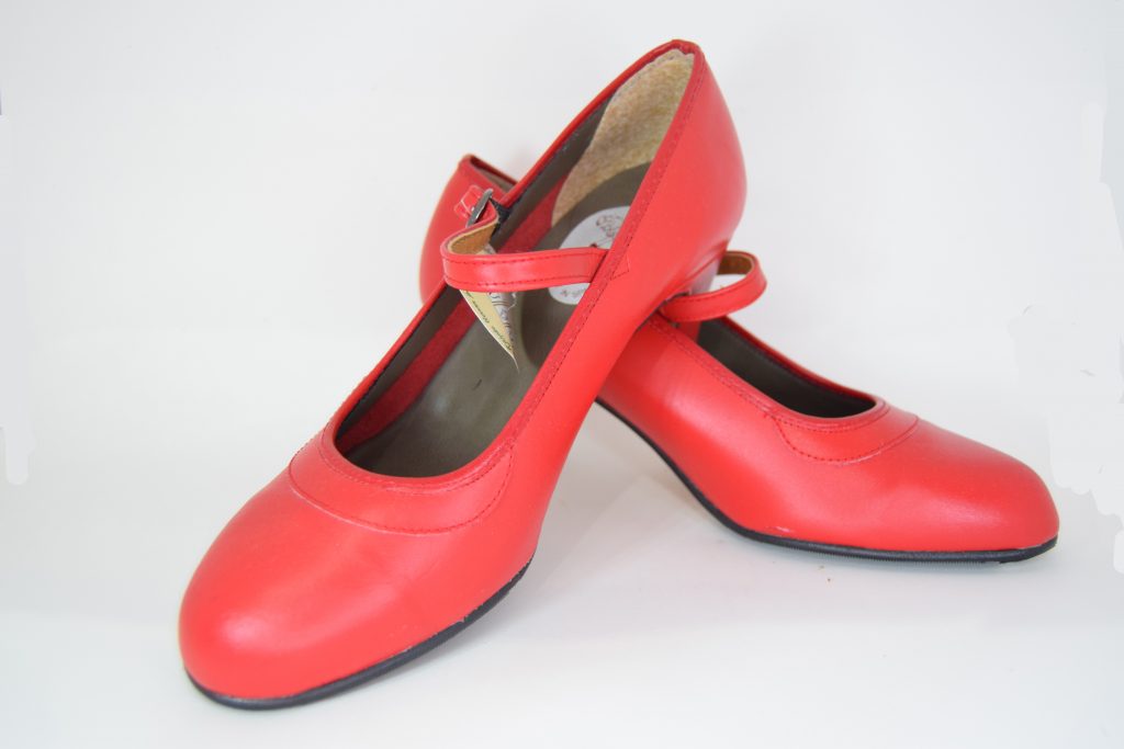 Zapato rojo flamenco mujer talla 39