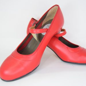 Zapato rojo flamenco mujer talla 39